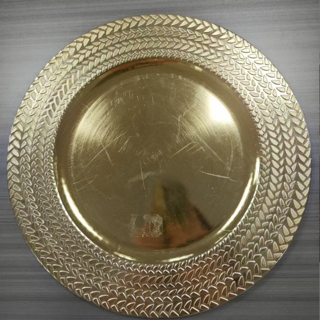 Plato Base Decorativo de Plástico con Diseño de Concha para Bodas y Banquetes image 41