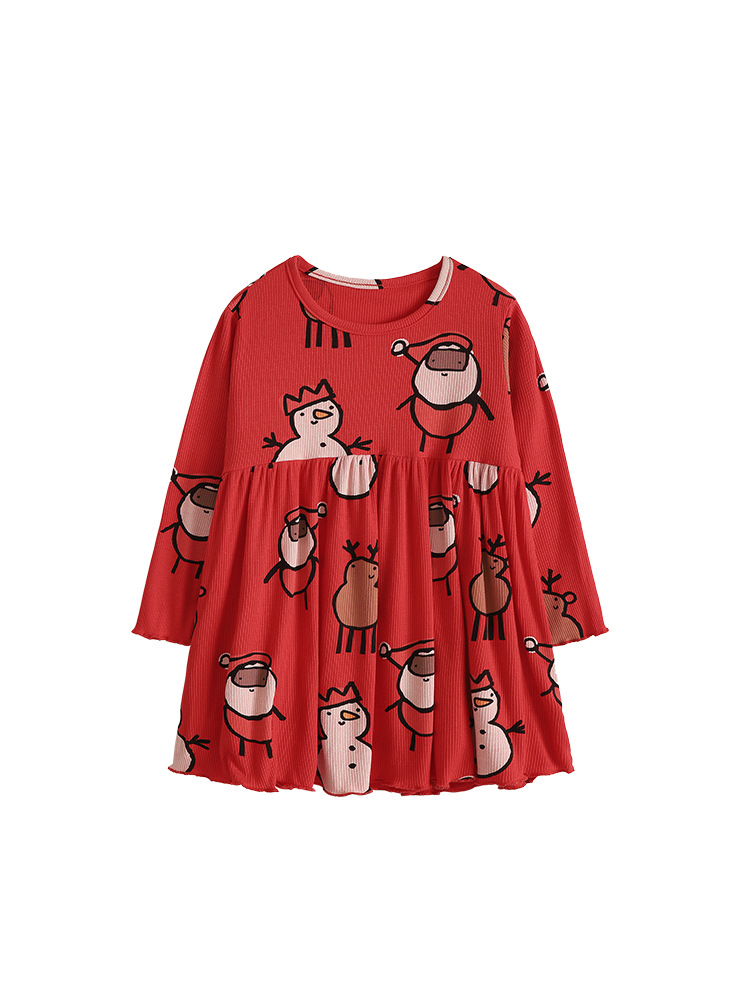 Malwee transfronterizo vestido de princesa de niña otoño y invierno nuevo vestido de niños europeos y estadounidenses lindo vestido de niña de moda