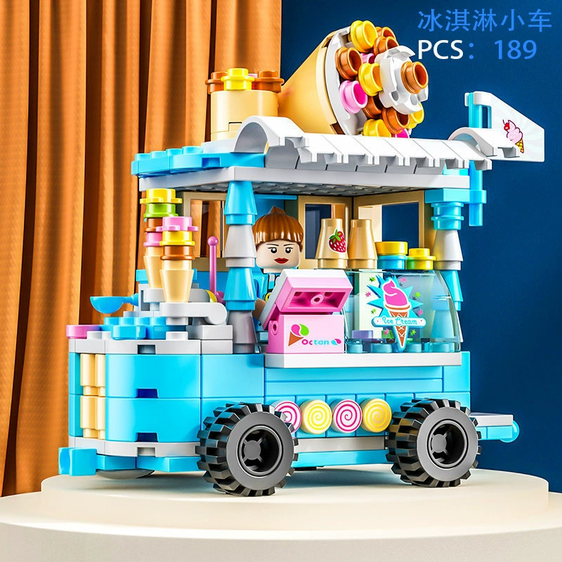 Строительная игрушка (Lego) детский мини-конструктор, темы еды, улица и город, 1 388–1 439 шт.