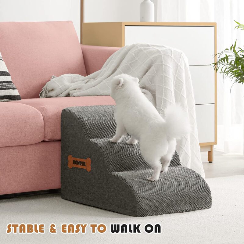 Pets Stairs Removable Sponge Steps Small Dog Vacuum Sofa Bed Climbing Ladder Slope Dog Climbing Ladder