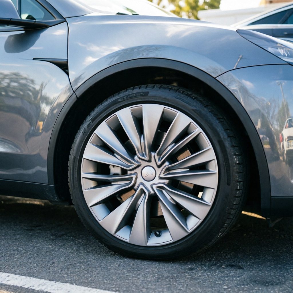 Suitable for 2019-2024 Tesla Model Y wheel hub caps 19inch Standard wheel cover with edge protection and modified wheel casing