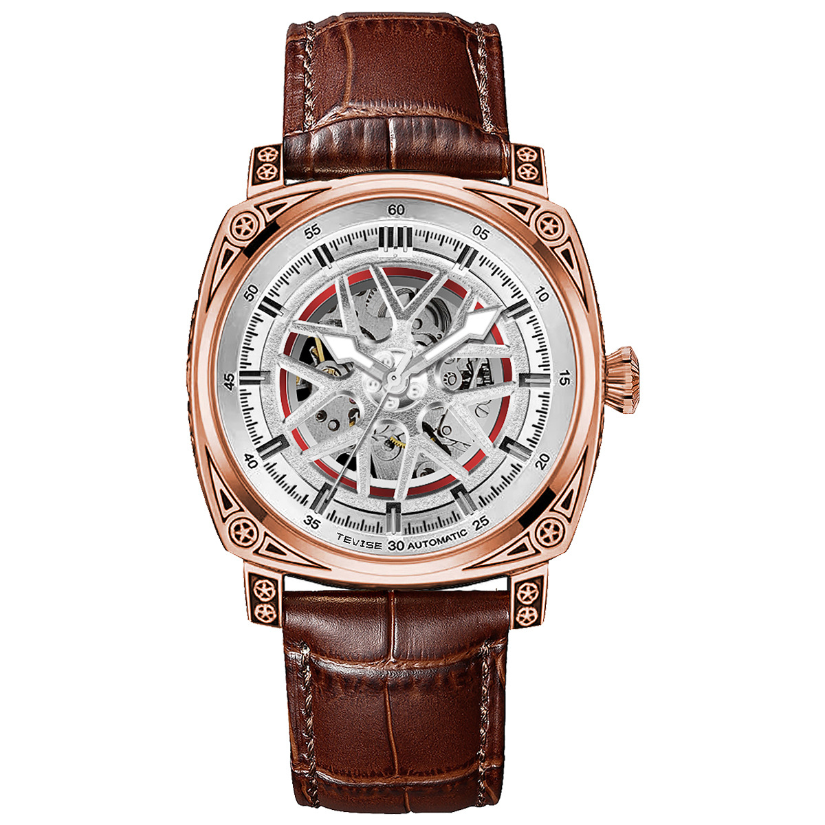 T894G-rose white leather