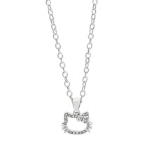 亚马逊新品哈喽Kity项链凯蒂猫动漫同款吊坠高级小众合金挂坠批发