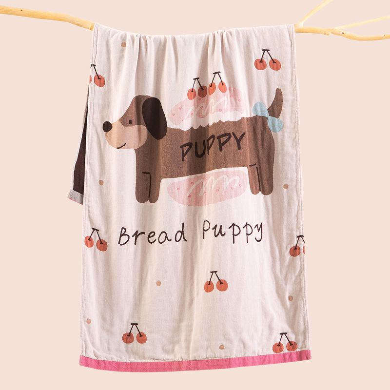 Pure Cotton Gauze Bath Towel, Oversized, Cartoon Design, Adult Washable Cotton, Soft and Absorbent, Children's Large Bath Towel Pure Cotton Gauze Bath Towel, Oversized, Cartoon Design, Adult Washable Cotton, Soft and Absorbent, Children's Large Bath Towel