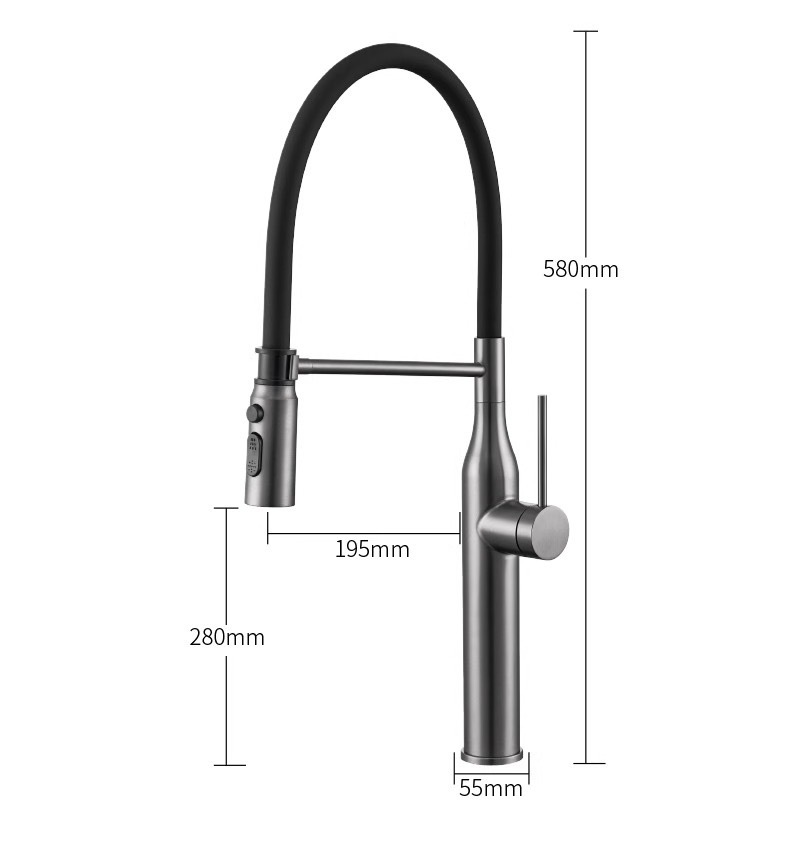 Kitchen magnetic suction cold and hot dual-purpose pull-out faucet, sink for washing vegetables and dishes, anti-splash water, universal rotating telescopic undefined