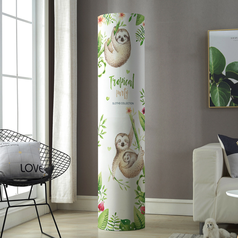 Cubierta de aire acondicionado gabinete redondo cilíndrico Gree sala de estar Midea Haier gabinete buey vertical aire acondicionado cubierta de polvo