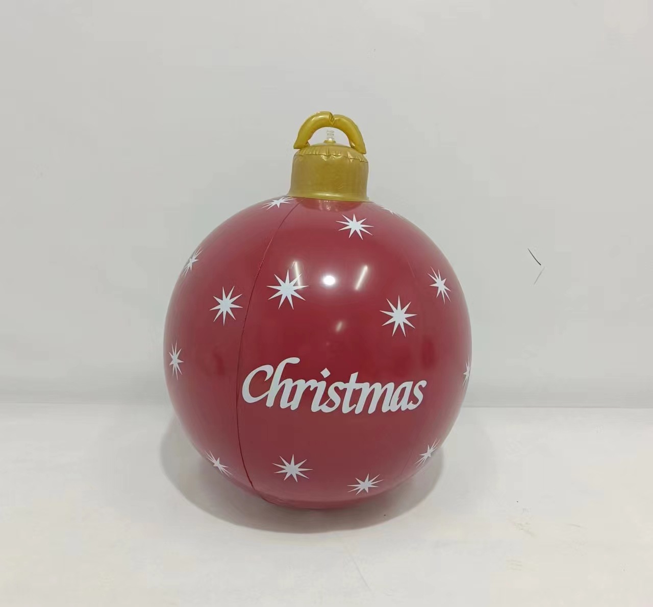 Navidad decoración globo 60cm diversión al aire libre vacaciones atmósfera impresión PVC inflable BOLA DE Navidad artesanía adornos