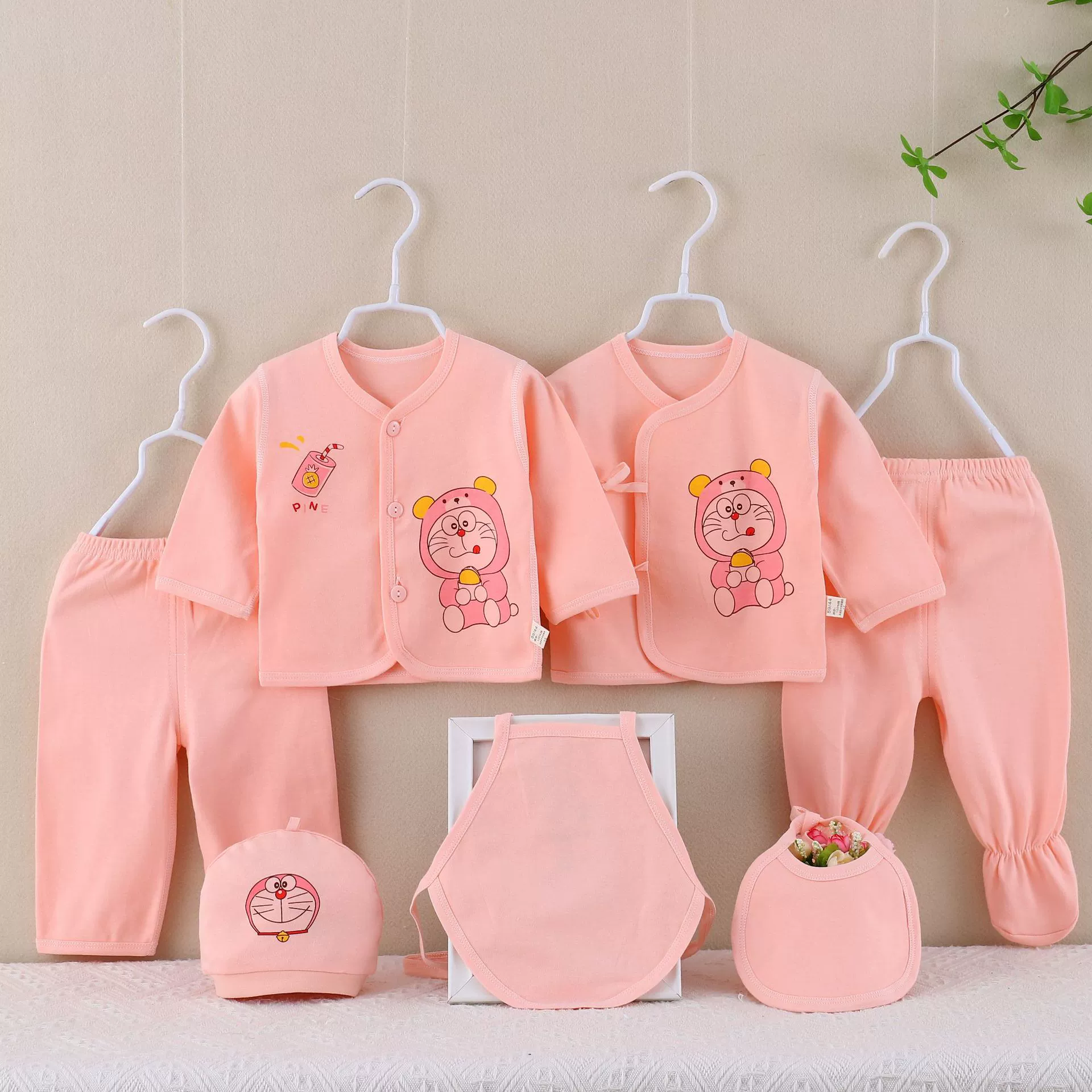 Plastic children's set for new born, sweater, combed cotton