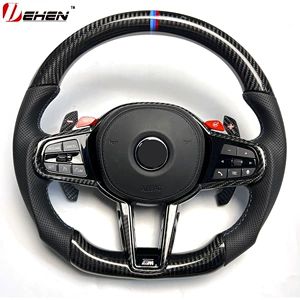Applicable to BMW G20 G22 G80 G87 M2 M3 M4 old modified new CS real carbon fiber steering wheel assembly