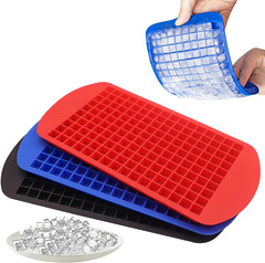 Summer Home Use 160 Grid Silicone Ice Cube Tray 1cm Ice Cube Ice Mold Children Food Grade Freezer Tray
