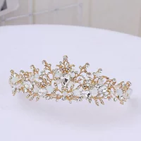 Новая корона невесты свадебная головная украшение бусы кристаллы корона из rhinestone корона для дня рождения банкет для волос
