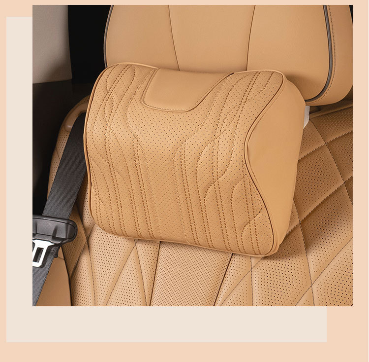 Car cushion four seasons universal headrest lumbar support integrated seat main driving ventilation cushion single piece breathable interior accessories