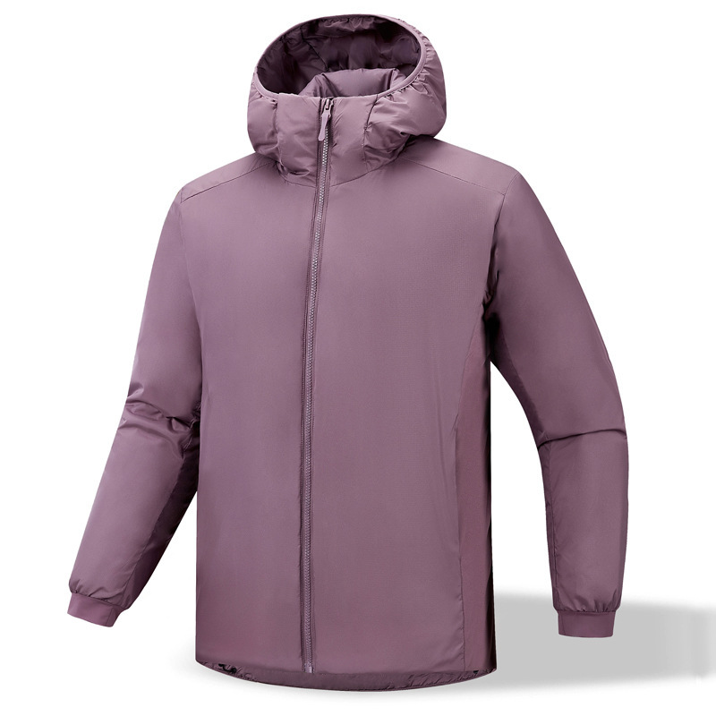 Factory Direct Sales Windproof and Water Repellent Ultra-Light Warm Gold Label P Cotton Unisex Autumn and Winter Hooded Cotton Jacket