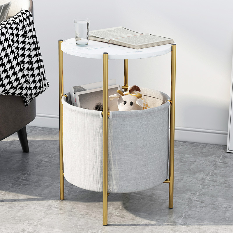 Mesa auxiliar simple moderna creativa pequeña mesa redonda mesa cuadrada mesa de té simple sala de estar dormitorio hogar nórdico sofá lado gabinete