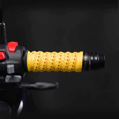 Motorcycle Handle Cover: Motorcycle Handlebar Wrap with - handlebar-tape-yellow-1-pack-anti-slip-and-sweat-absorbent