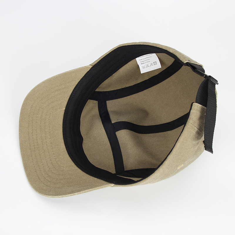 Premium Street Style Washed Canvas Camp Cap with 5-Panel Design and Hip-Hop Flair Additional Image