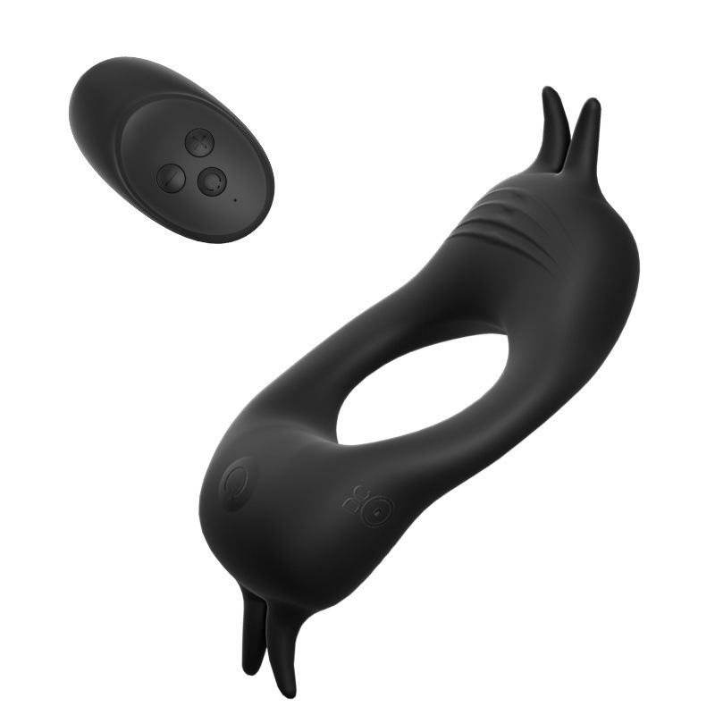 10-Frequency Vibrating Locking Ring with Remote Control, Silicone Cock Ring and Prostate Massager — detail image 7