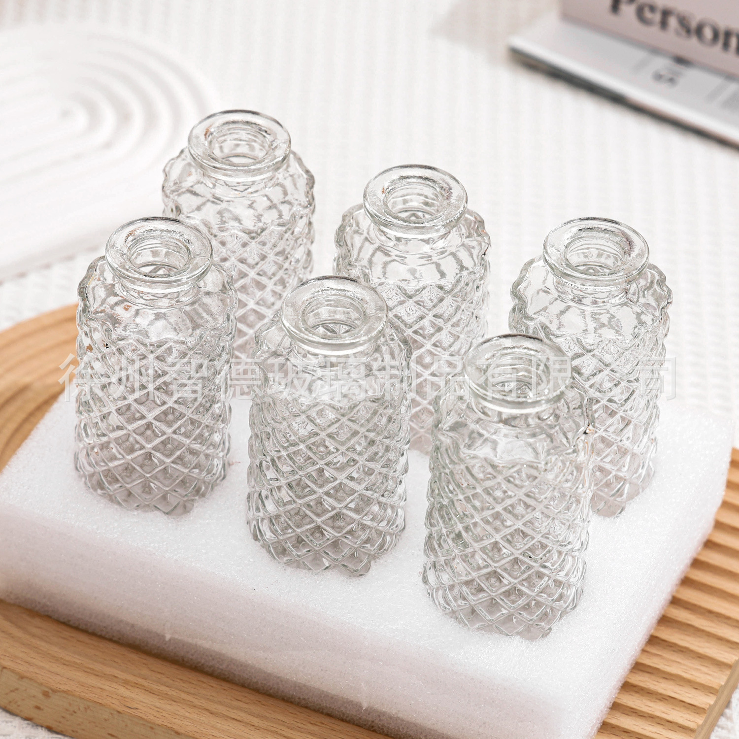 작은 사각형 투명 6개 세트