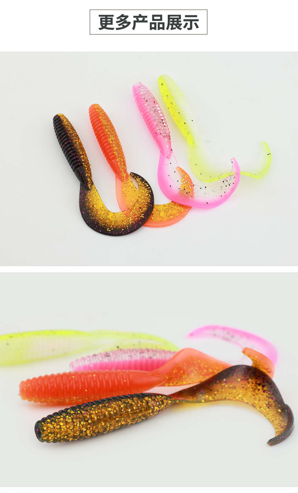 6 Colors Soft Grubs Lures Soft Baits Soft Swimbaits Fishing Lures Fresh Water Bass Swimbait Tackle Gear