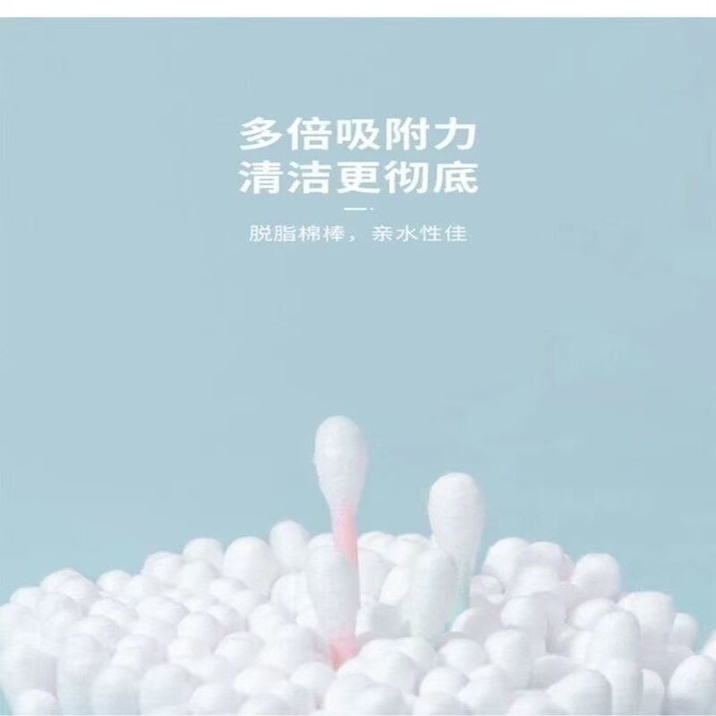 プラスチックコア脱脂綿箱入り耳かきメーカー卸売耳かき綿棒双頭使い捨て耳垢綿棒|undefined