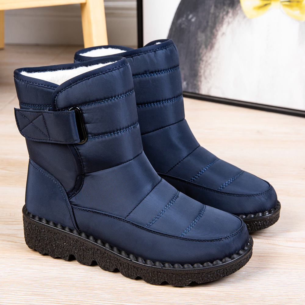 Nuevo invierno transfronterizo calentamiento hombre gran botas de nieve zapatos de altura impermeables para mujeres pareja zapatos de edad avanzada zapatos de caminar