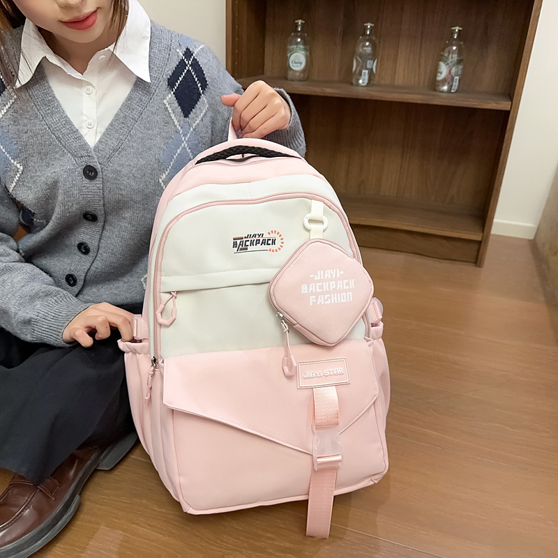 2025 primavera nueva mochila mochila de gran capacidad para estudiantes universitarios chinos tendencia transfronteriza linda mochila bolso para estudiantes