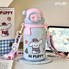 2025新款卡通可爱儿童水杯316不锈钢便携式双饮学生高颜值保温杯