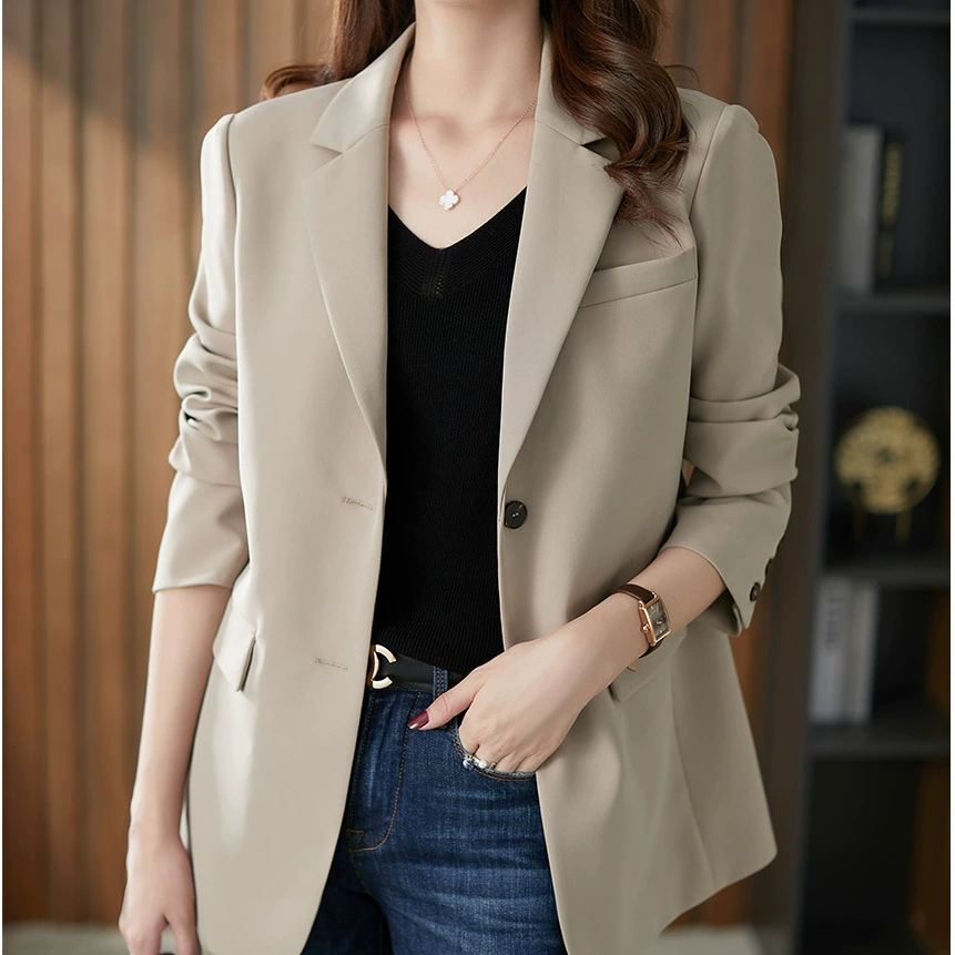 2025 весенний повседневный пиджак корейского издания короткий свободный пригородный дикий топ