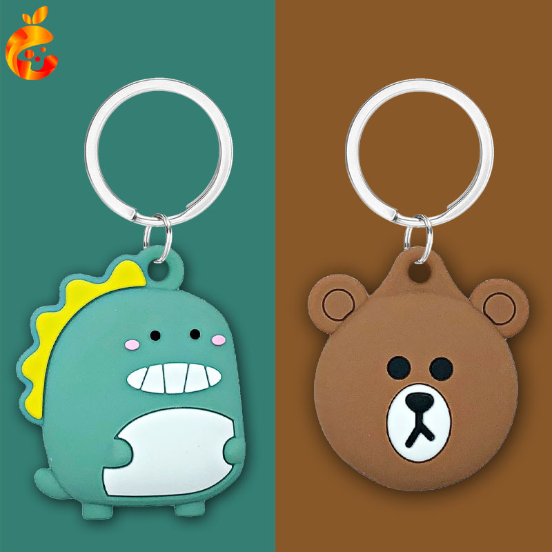 Suitable for Apple Airtag Tracker Cartoon Protective Cover Key Kidsren's Airtags Silicone Shell Trendyy and Cute