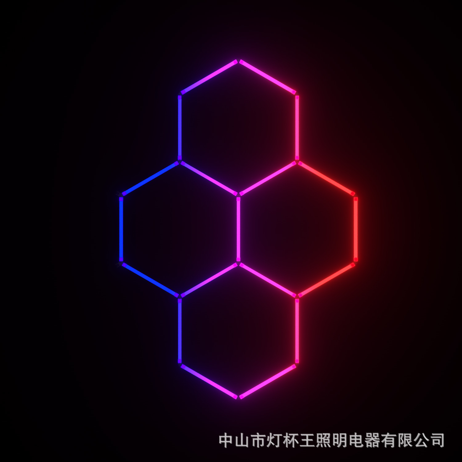 Copa de lámparas rey comercio exterior estilo RGB atmósfera de luces deportivas sala KTV gimnasio bar música ritmo decida panal lámpara de pared