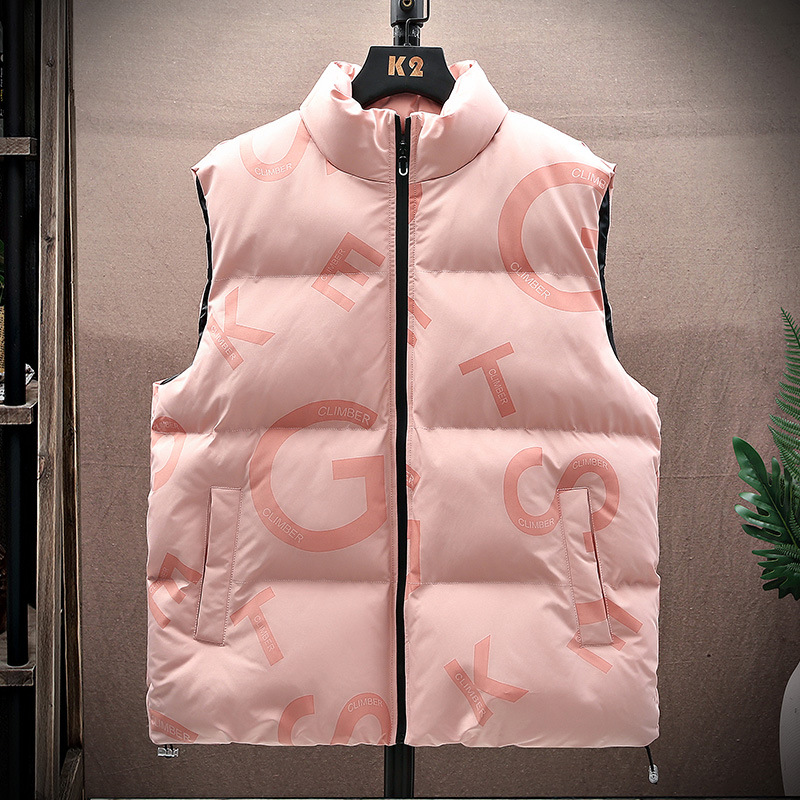 High quality youth down vest autumn and winter trendy brand horse warmth, sleeveless cotton jacket for men's outerwear_voghion.com