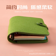 毛毡笔记本子A5A6搭扣活页可拆卸记事本复古原创旅游手帐本子现货