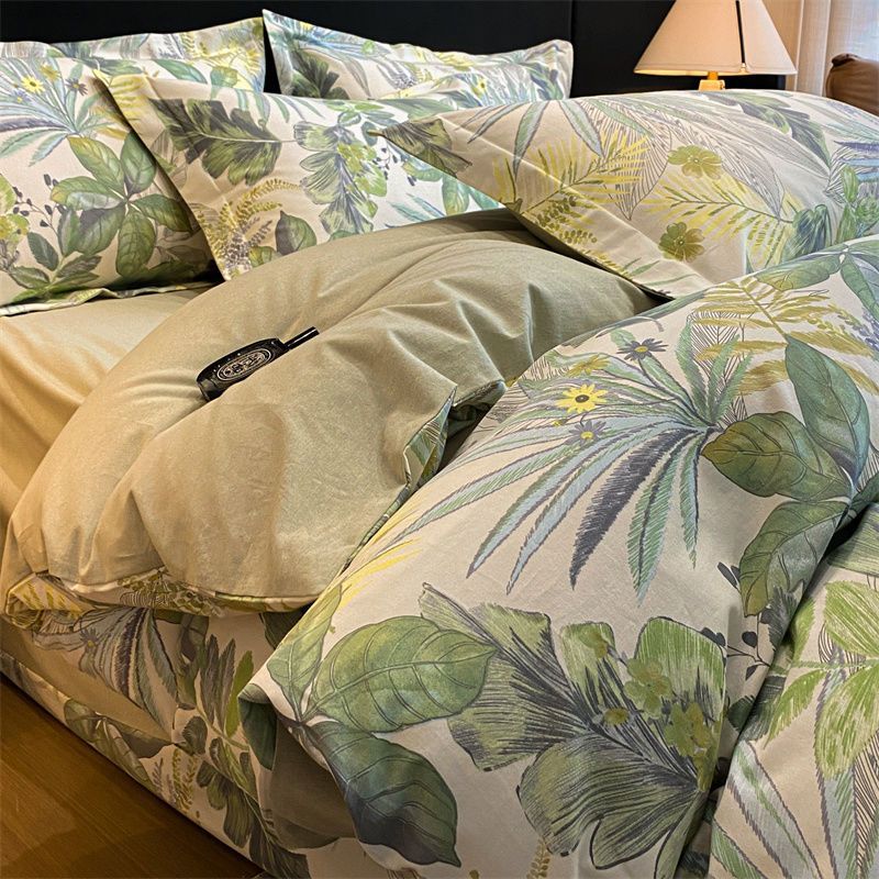 Blue rice-moonlight forest (thick pure cotton brushed/sleeping naked grade)