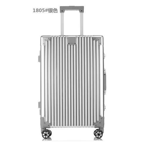 Vintage Style Aluminum-Magnesium Alloy Wheeled Luggage Metal Travel Suitcase with Swivel Wheels Wholesale Suitcase and Bag Dropshipping One Piece