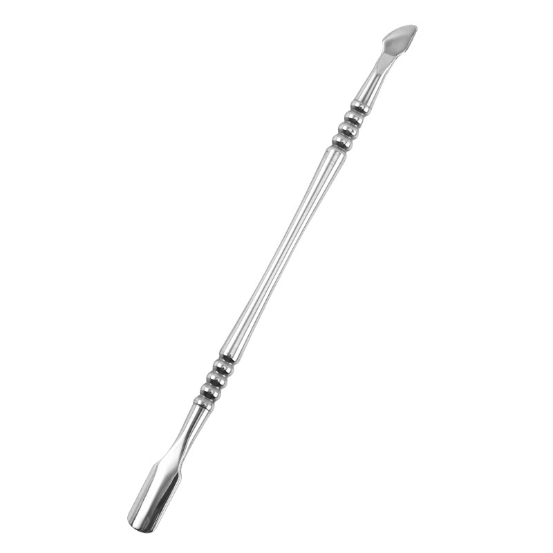 Nuevo color mágico manicura acero empuje piel muerta empuje removedor de uñas empujador de uñas doble cabeza doble uso manicura herramienta traje transfronterizo