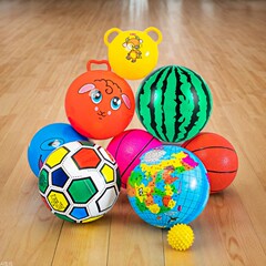 子供のインタラクティブなおもちゃのスイカのボールのハンドルのボールのボールの子供の小さいボールの1-3歳はボールの幼稚園をたたいて撮ります。