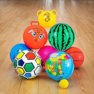 Children's interactive toy watermelon ball handle ball ball children's small ball 1-3 years old patting ball kindergarten