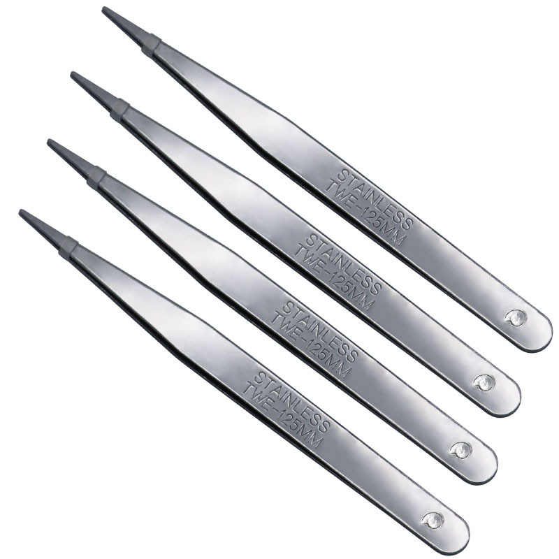 不锈钢镊子 拷边绷缝穿线钳 服装厂工业级用缝纫工具尖头维修钳
