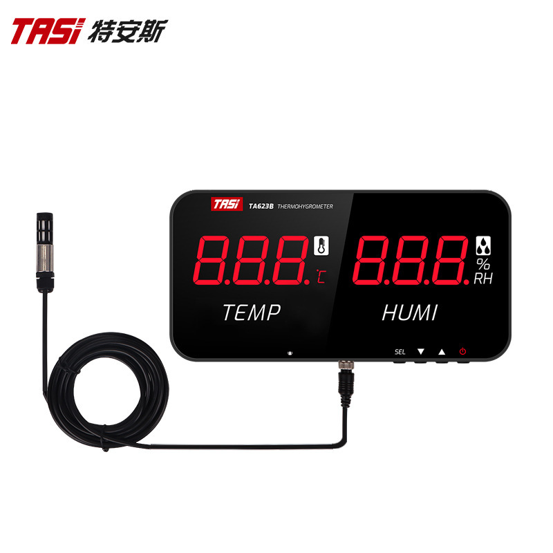 特安斯温湿度计 工业LED数显大屏室内温度计大棚湿度计温度湿度表