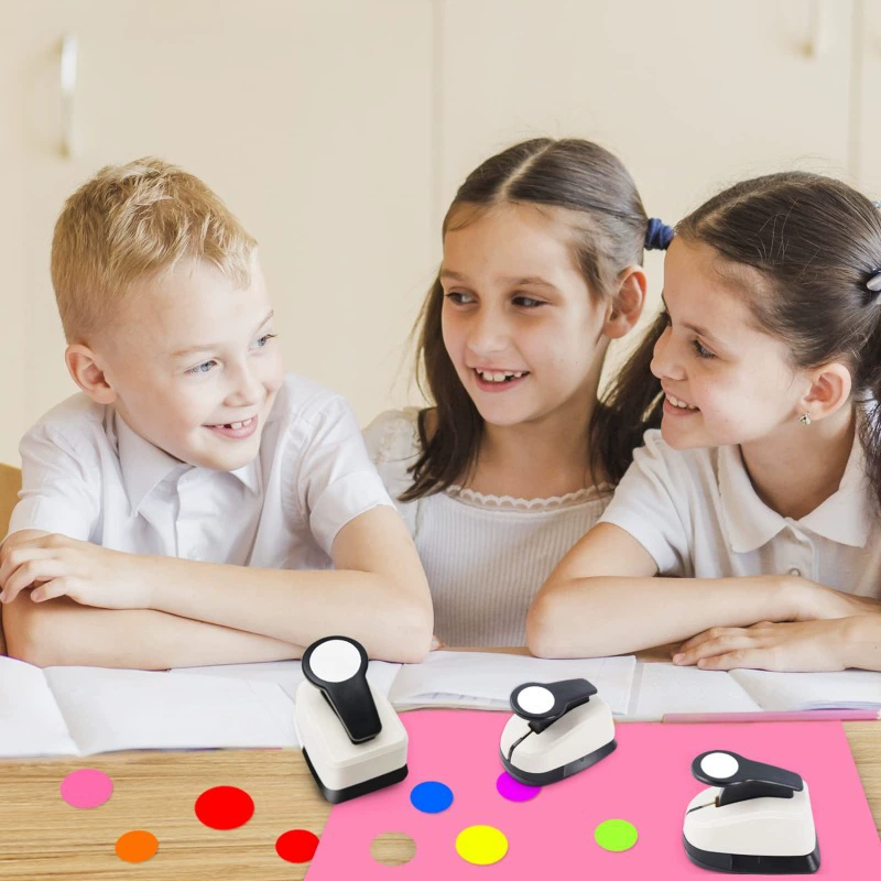 Круглый тиснитель для детей, экономия усилий, перфорация ручной работы DIY круглый венчик 9/16/25/38/50mm