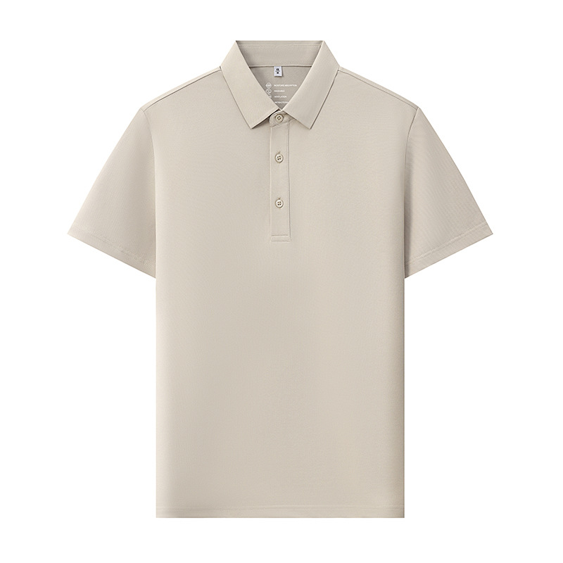 Camiseta polo para hombre con logo personalizado, lavable a máquina, indeformable, antibacteriana 7A, fresca para el verano, institución educativa.