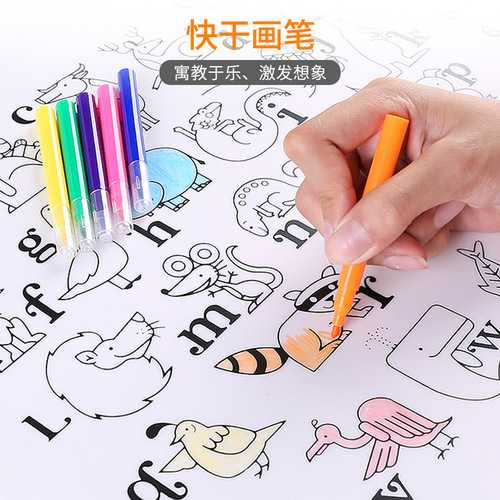 40*30 children's placemat infant and toddler painting graffiti mat insulated dining table mat student first grade eating placemat