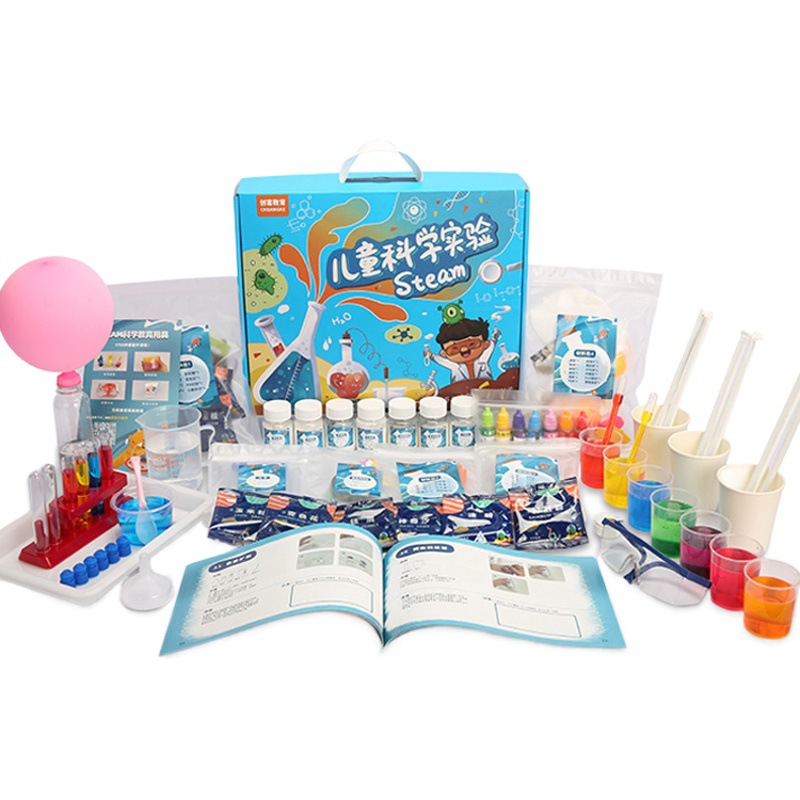 Juego de experimentos de ciencia para niños, juguetes de enseñanza de Steam, jardín de infantes para estudiantes, bricolaje, tecnología hecha a mano, pequeño regalo