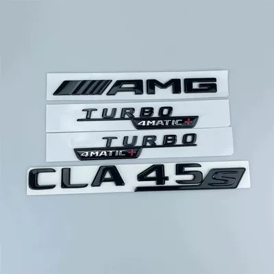 tail emblem CLA35 CLA200 CLA260, Car logo - standard-four-piece-set-cla45s-all-black