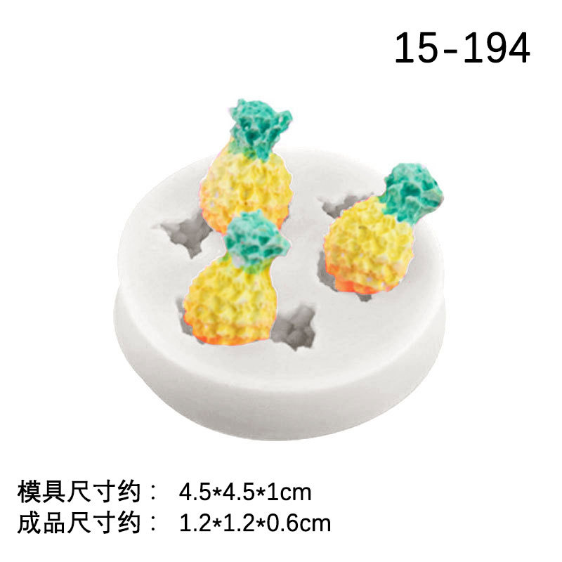 Simulación tridimensional fruta molde de silicona traje Fondant chocolate ritmo seco decoración de la torta Accesorios