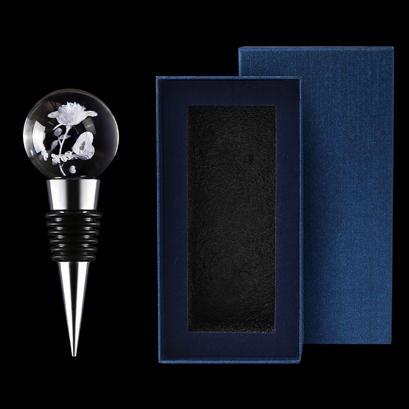 크리스탈 로즈 선물 상자(금속 플러그)