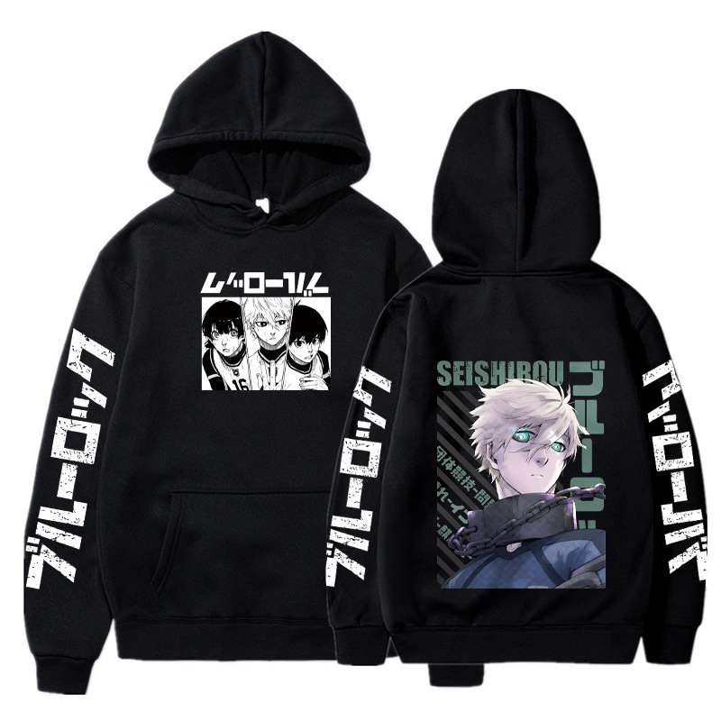 Anime BLUE LOCK Hoodie Fall Winter Long Sleeves Fleece