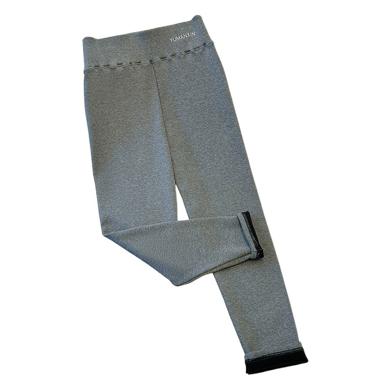 Пухлая девушка больших размеров плюс женские брюки 300 кг, утолщенные брюки с высокой эластичной подошвой на флисовой подкладке 200/260/300 кг 5535