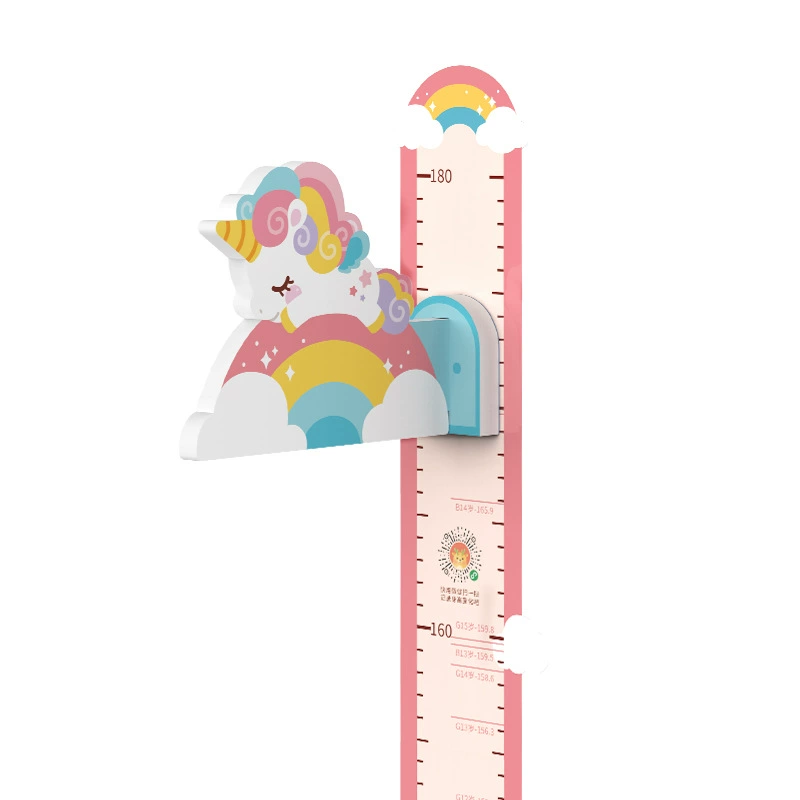 Children's rostometer on wall, removable harmless precise wallpapers