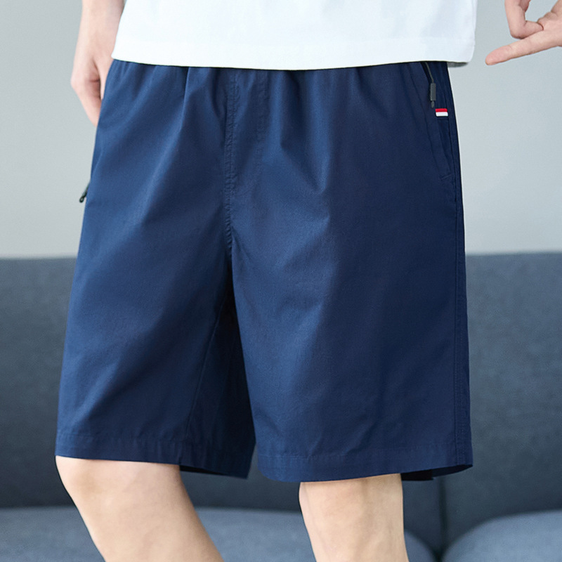 American genuine goods Tommy Summer Cotton Shorts Casual All-match Loose Beach Pants Men's Fashionable Overalls